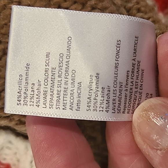 Urban Outfitters tan with red black white bold stripes - Picture 9 of 11